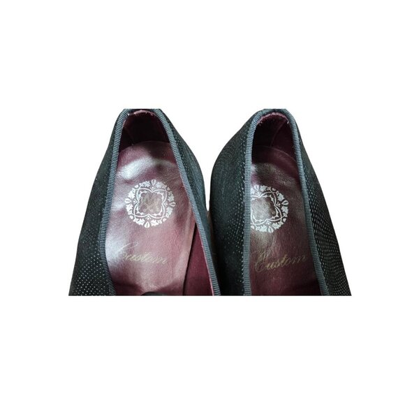 Mezlan Crespi Venetian Loafers Men’s 10M Black Glass Suede Slip-On Dress Shoes main image 9